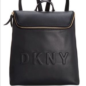 DKNY - Tilly Top-Zip Bucket Backpack - Navy Blue